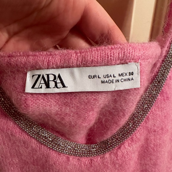 Zara sparkly pink sweater dress - Picture 2 of 2